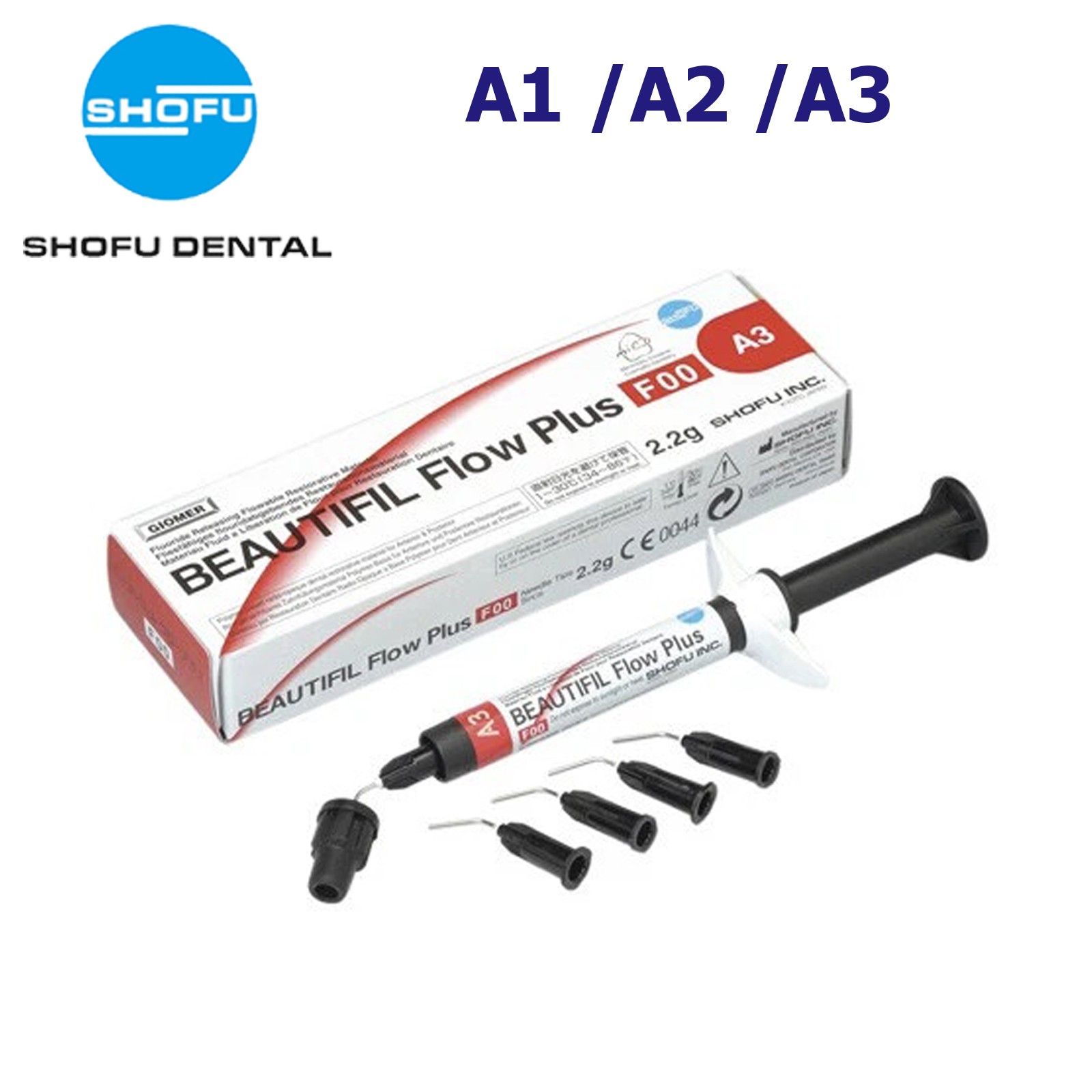 Shofu Dental Beautifil Flow Plus F00 Zero/F03 Low Flow Composite Syringe 2.2 Gm