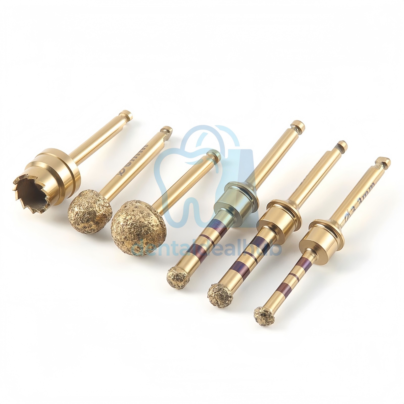 6PC Lateral Approach Bur Sinus Lift Kit Dental Implant Diamond Coated Bur