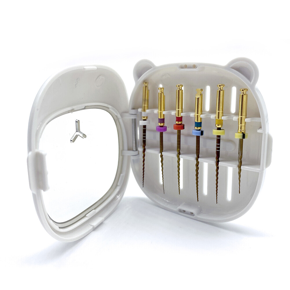 5pc Dental Disinfection Box Endodontic File Organizer Case For Endo File Measure
