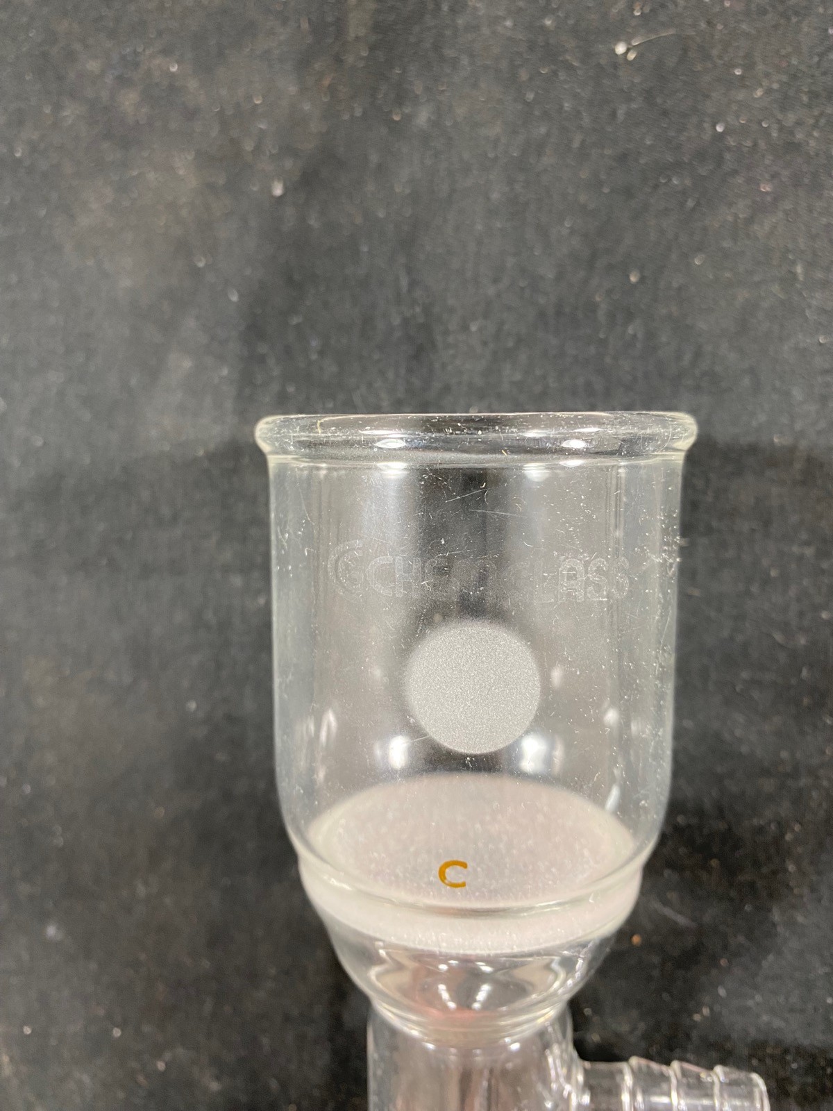 CHEMGLASS Glass 60mL C Frit 24/40 Vacuum Buchner Filter Funnel CG-1406-07 (D)