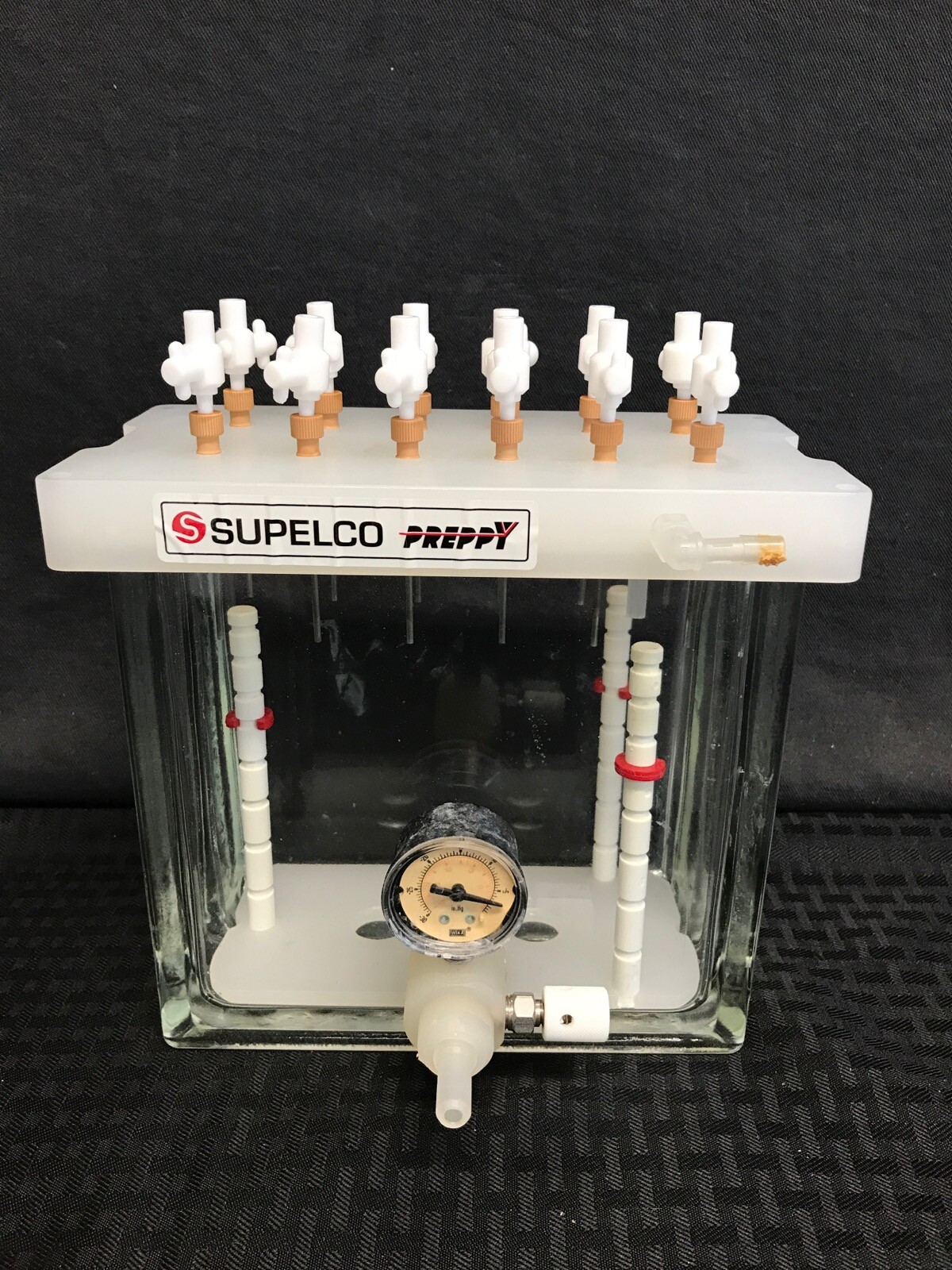 TLC Thin Layer Chromatography Developing Tank w/ Supelco Preppy Lid 5cm x 15cm