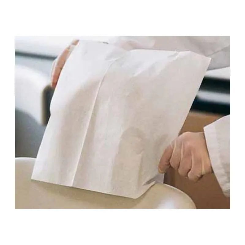 Safe-Dent Headrest Covers 10″ x 10″ Tissue/Poly White 500/Pk. Outside tissue