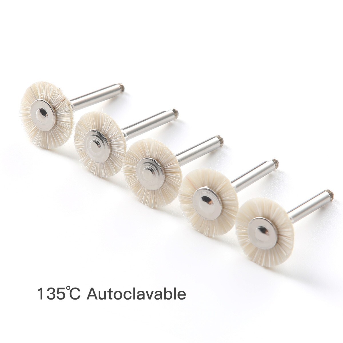 Fresh Dental Lab Fiber Wheel brush Polishing Polisher Prophy Brushes FG 2.35mm