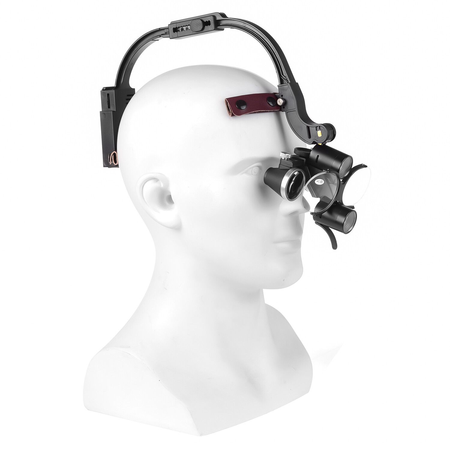 5W Dental LED Wireless Headlight Two Led Lights with 3.5X-420 Loupes+2 Batteries