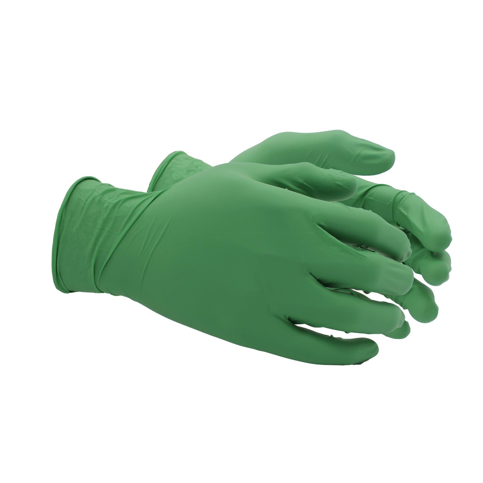 Eco Best Technology Nitrile Gloves Small Green Food Safe Comfortable 4 Mil