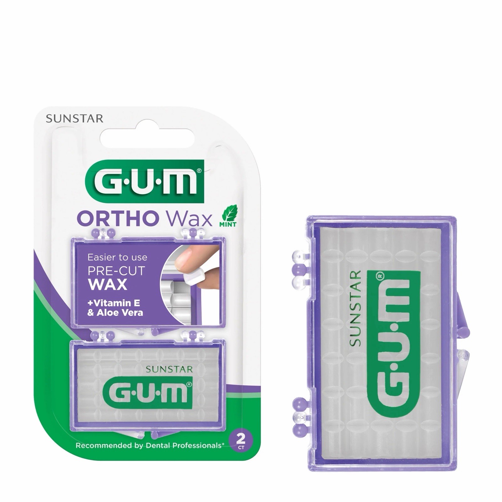 Sunstar Gum Ortho Pre-Cut Wax Mint 1 Pack