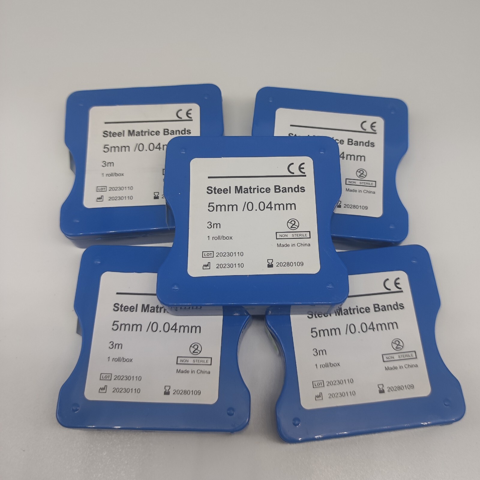 Dental Metal Matrix Bands Striproll Stainless Steel width 5/6/7mm 0.04mm