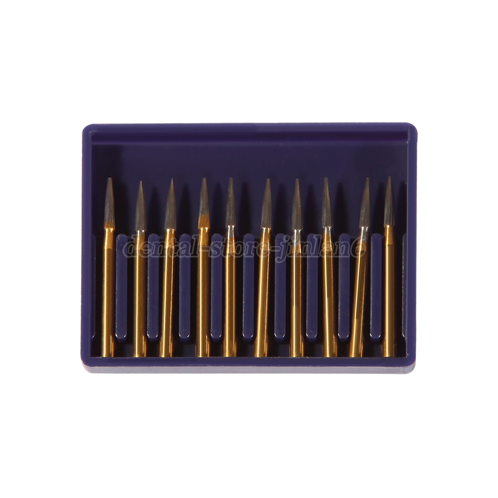 10 pcs Dental Tungsten Steel Carbide Burs FG 7902 for High Speed Handpiece