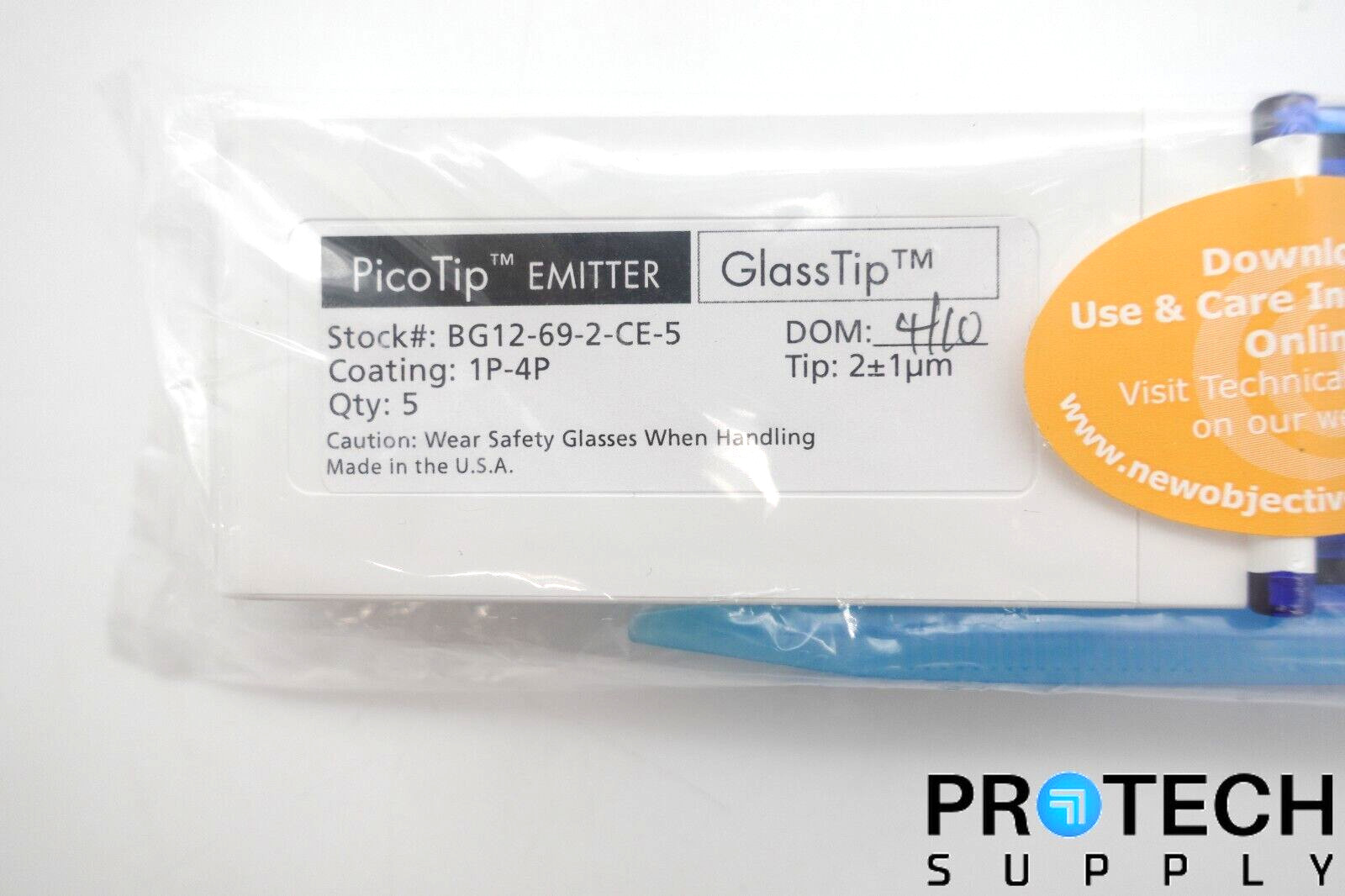 5/Pk New Objective PicoTip Emitter SilicaTip FS360-75-30-CE-C10.5 with WARRANTY