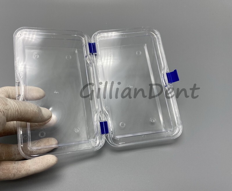 50 PCS Denture Cases Dental Veneers Hinged Display Jewelry Storage Box Membrane