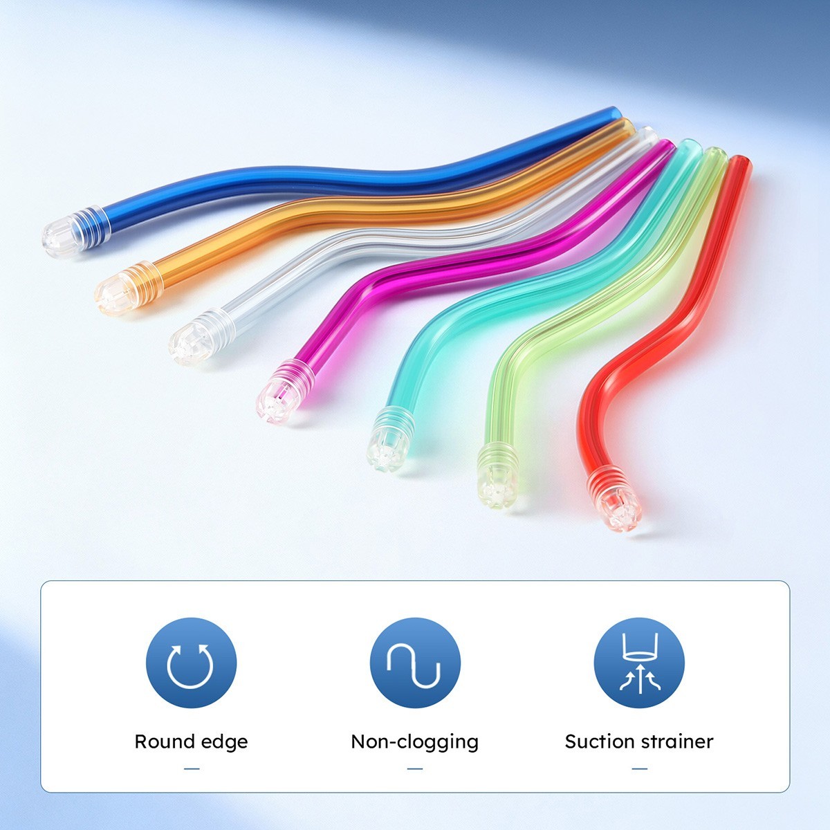 100PCS Disposable Dental Saliva Ejector Evacuation Suction Tips Assorted AZDENT