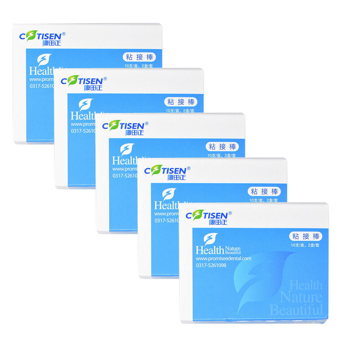 1 Kit 20 Pc Dental Veneers Teeth Stick Adhesive Rod For Inlay Crowns Refill Blue