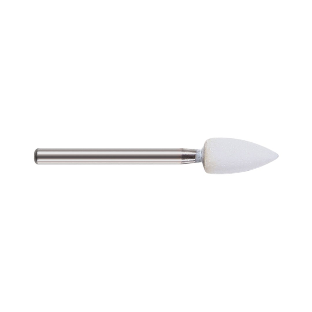 Dental Flame White Stone Polishing FG Burs FL2 Abrasion Point Bur 12Pcs/Pack