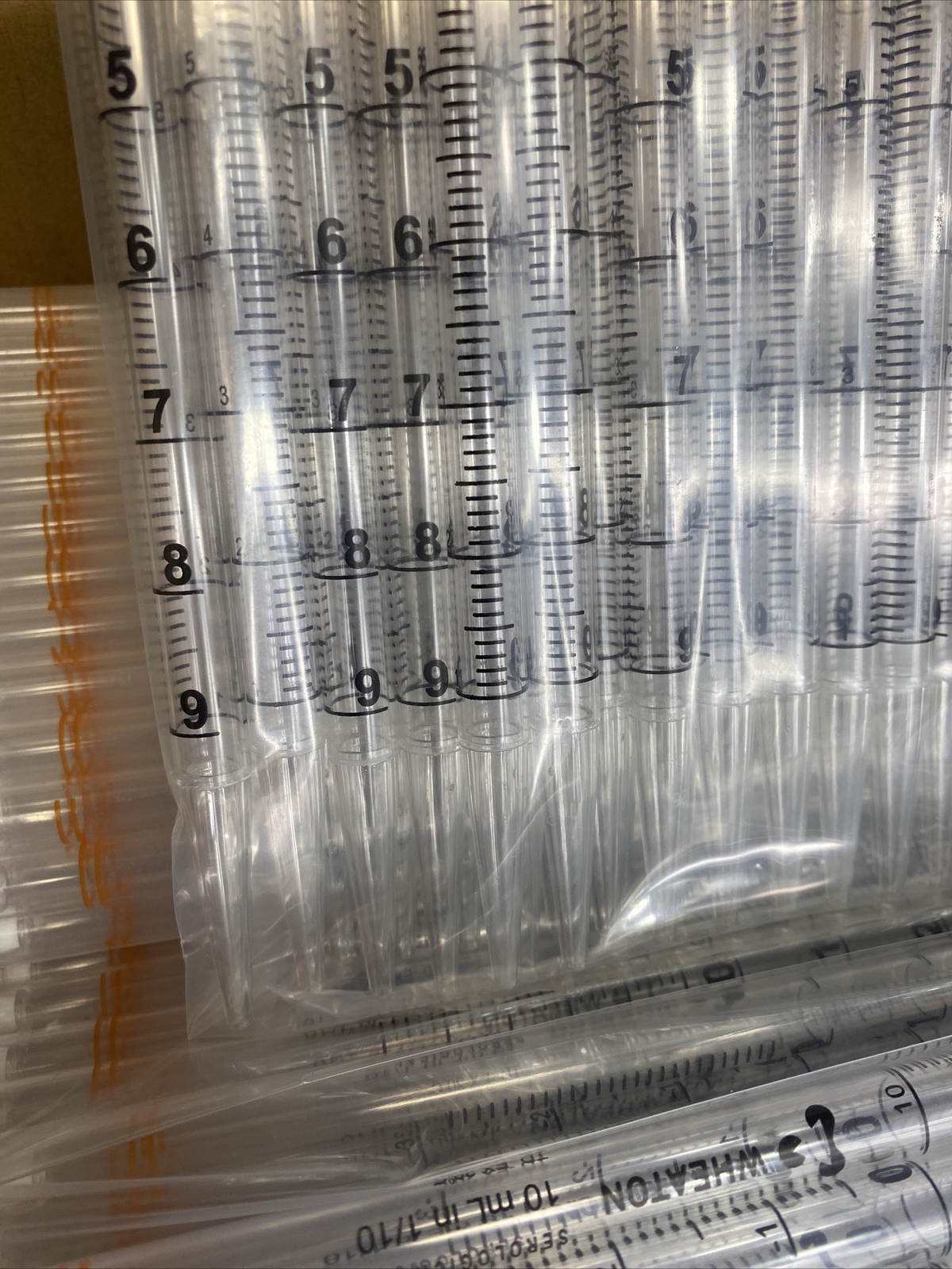Wheaton Serological Pipette 10 ml Polystyrene Case of 500 Pipets