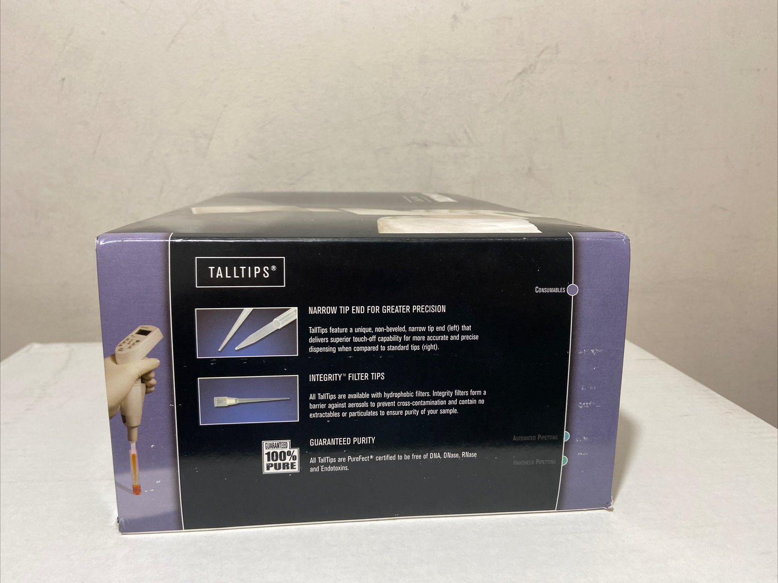 MATRIX 7632 30µL 40mm TALLTIP EXTENDED LENGTH PIPET TIPS BOX OF 960