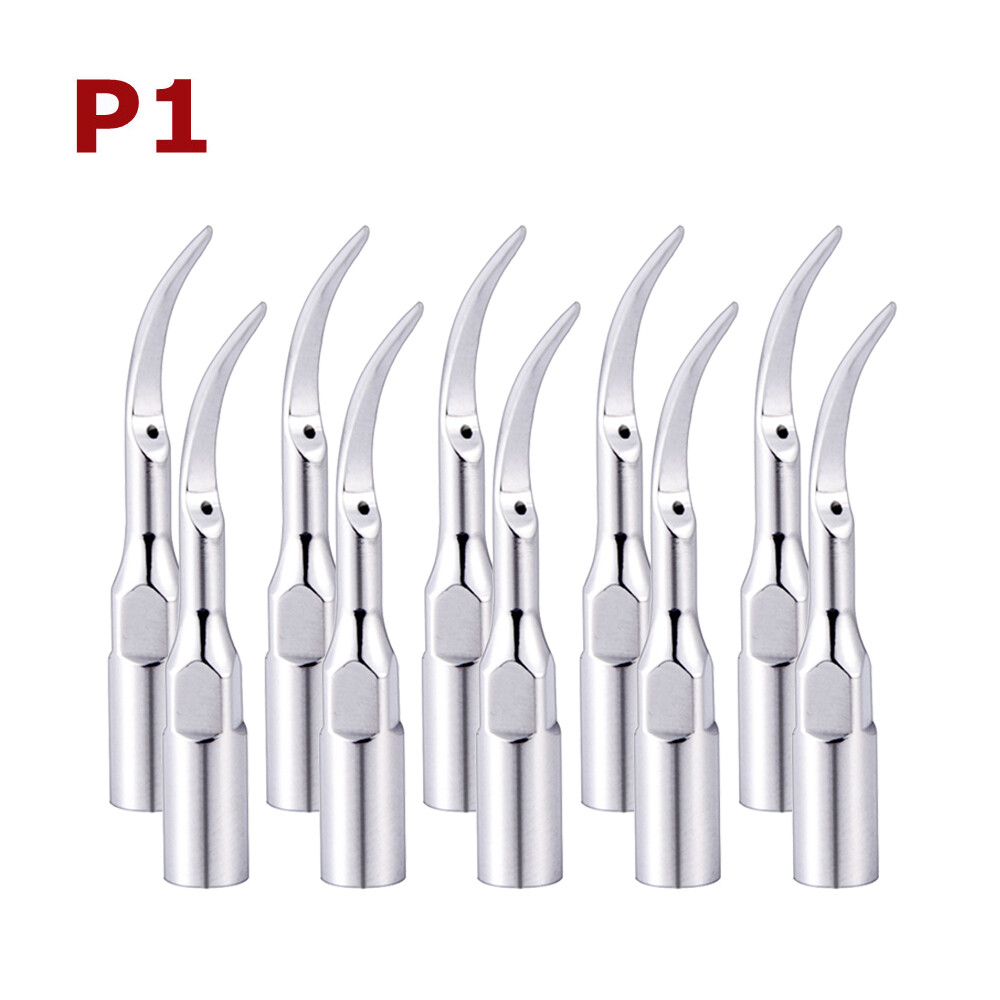 10Pcs P1 Dental Ultrasonic Scalers Perio Tips Fit for EMS WOODPECKER Handpiece