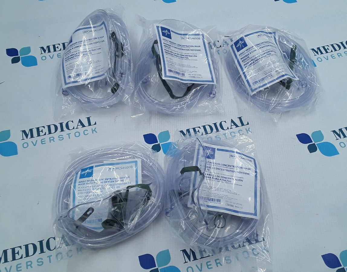Medline Adult Medium Concentration Mask REF HCS4600B Lot of 5