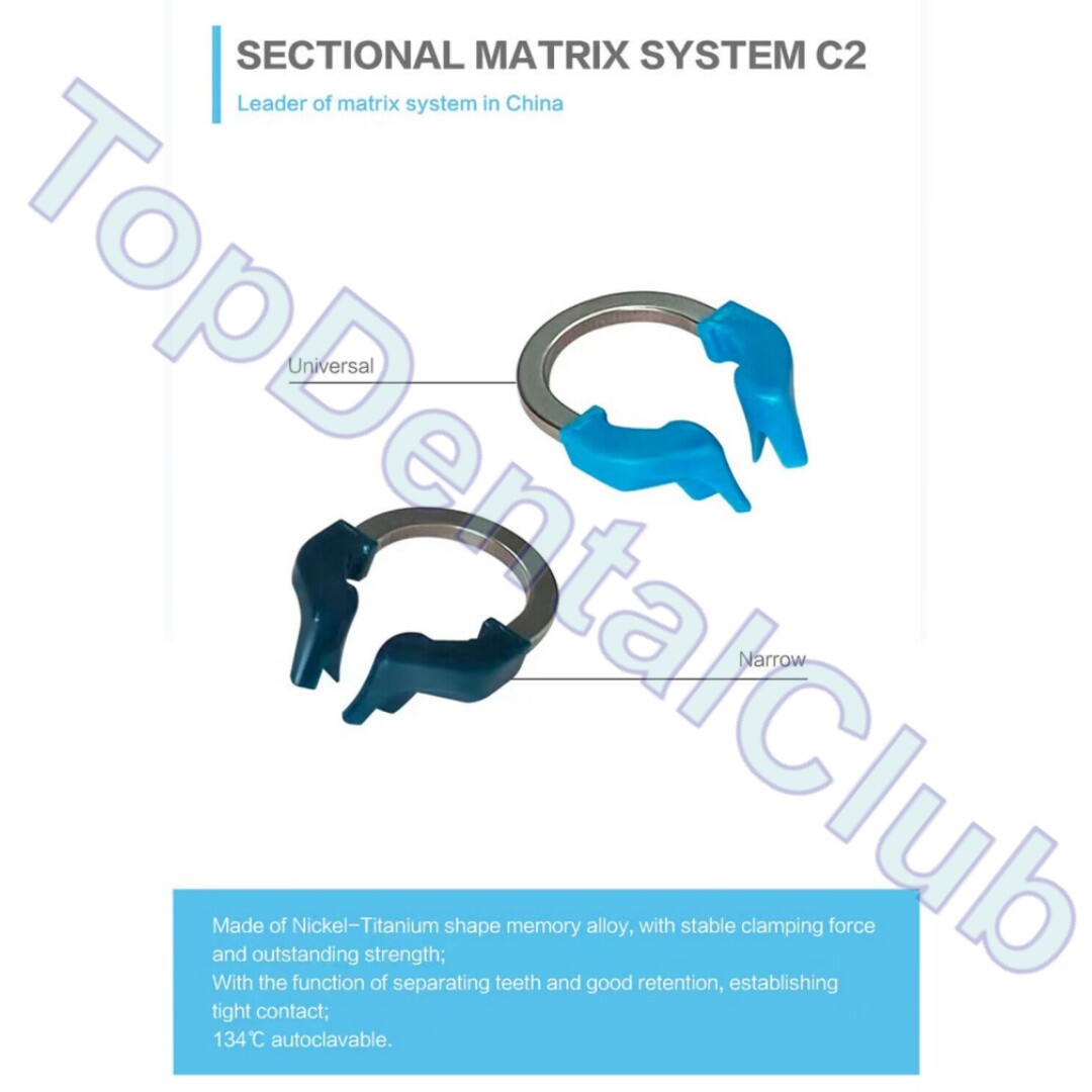 Dental Sectional Contoured Matrix System Matrices Bands Clip Clamp Holder Ring