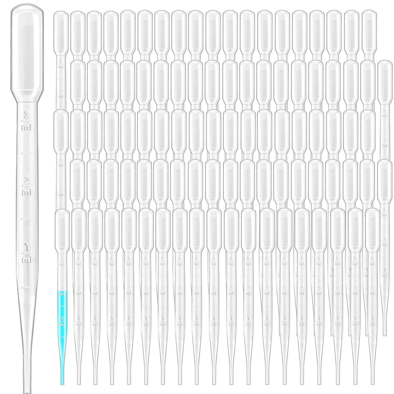 300PCS 3ML Plastic Transfer Pipettes,Disposable Graduated 3ml
