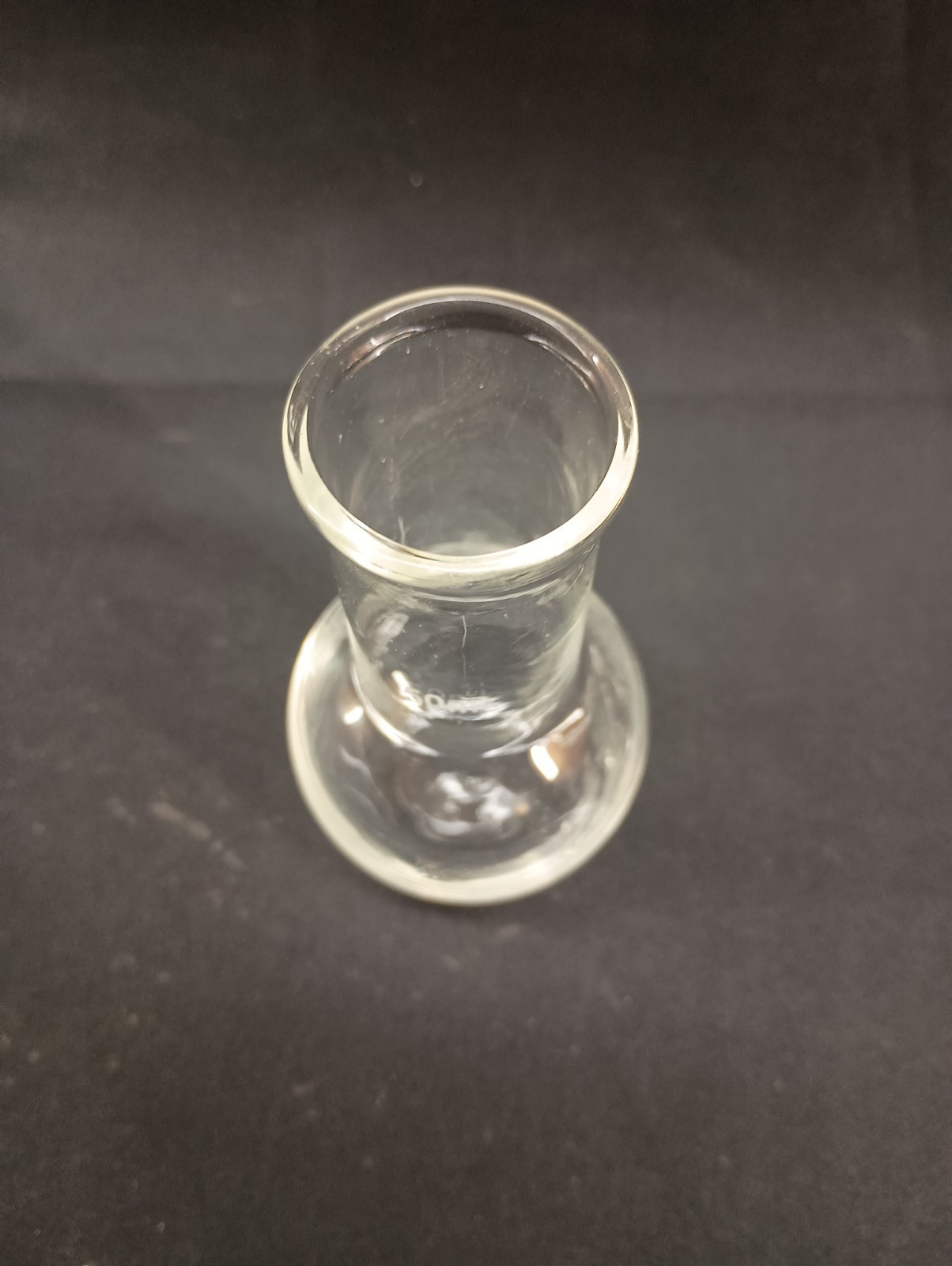 Lab glass flask,single neck, flat bottom 50ml NEW