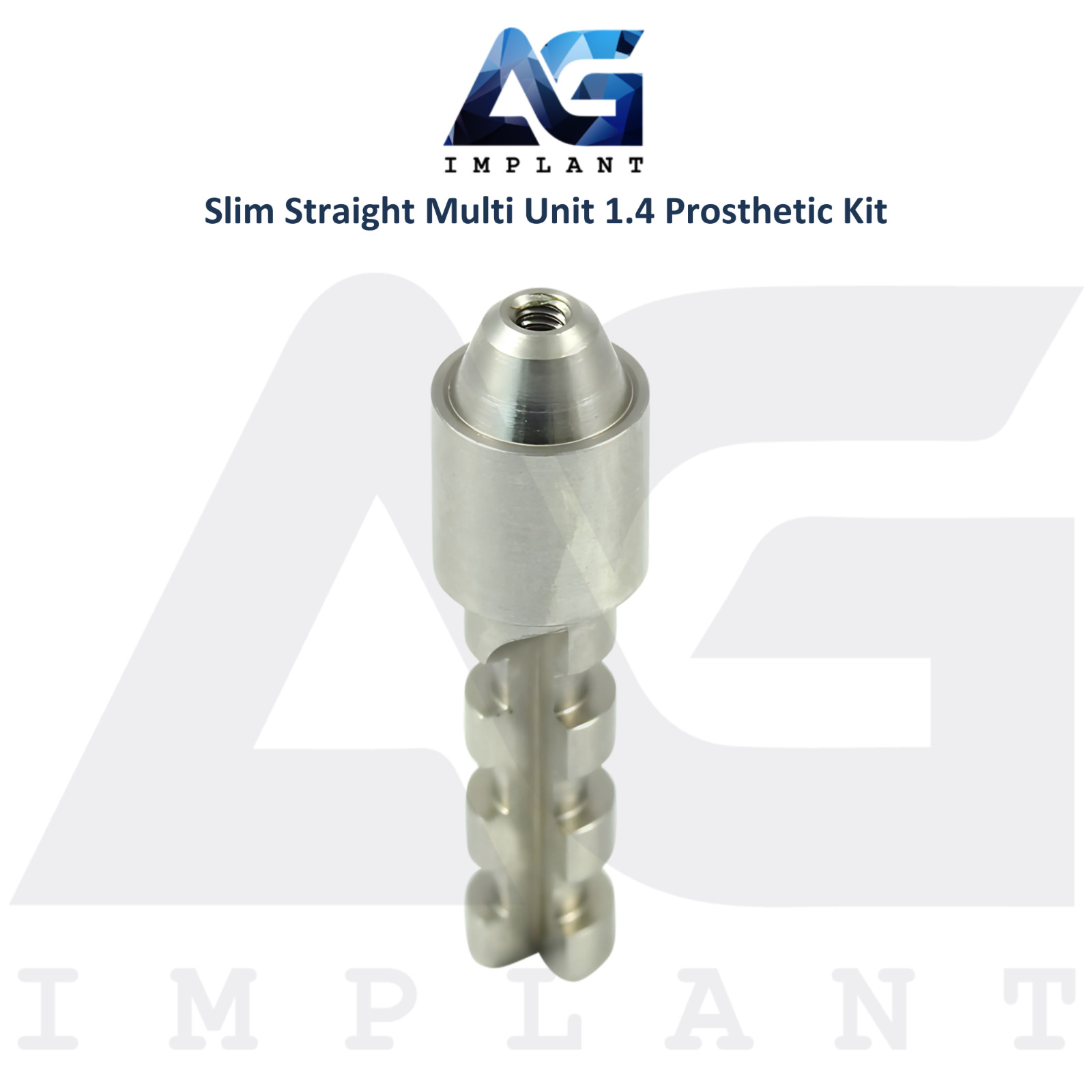 Dental Straight Multi Unit 1.4mm Prosthetic Kit Slim Int Hex 2.0mm System