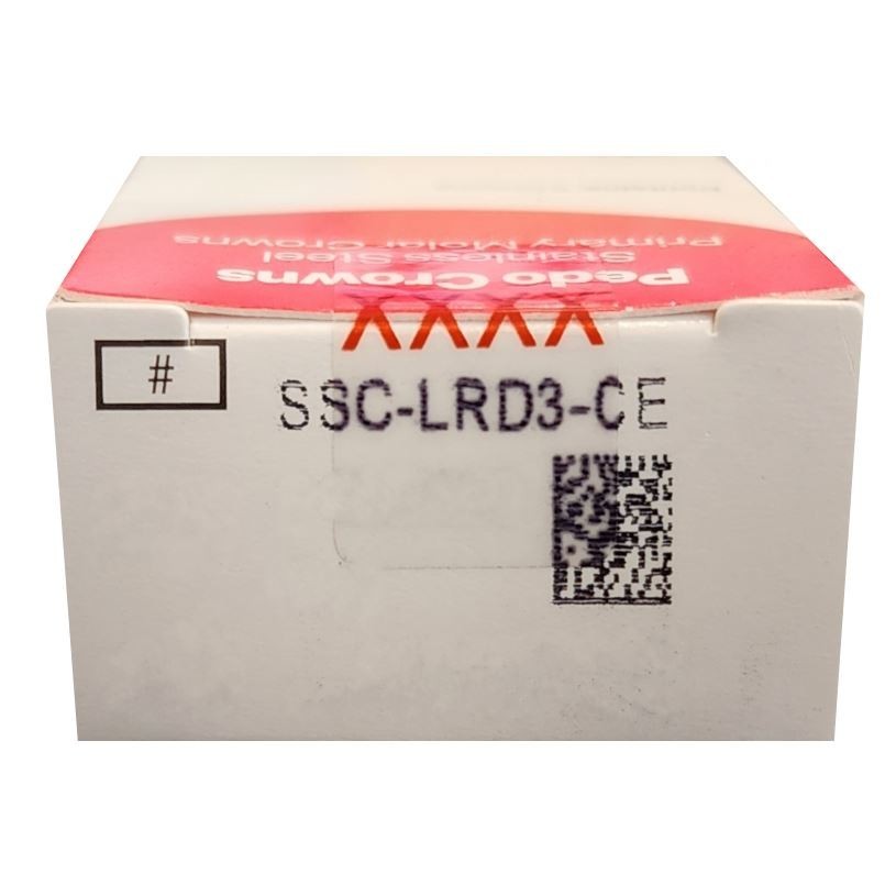 *5-Pieces* HuFriedyGroup Pedo Crowns Lower Right Primary 1st #3 Refill SSC-LRD3