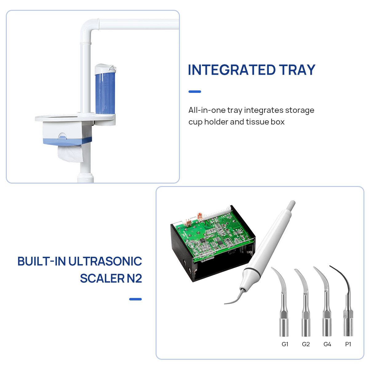 Dental Unit Chair Computer Controlled Motor Hard Leather Unidad de Silla Dental
