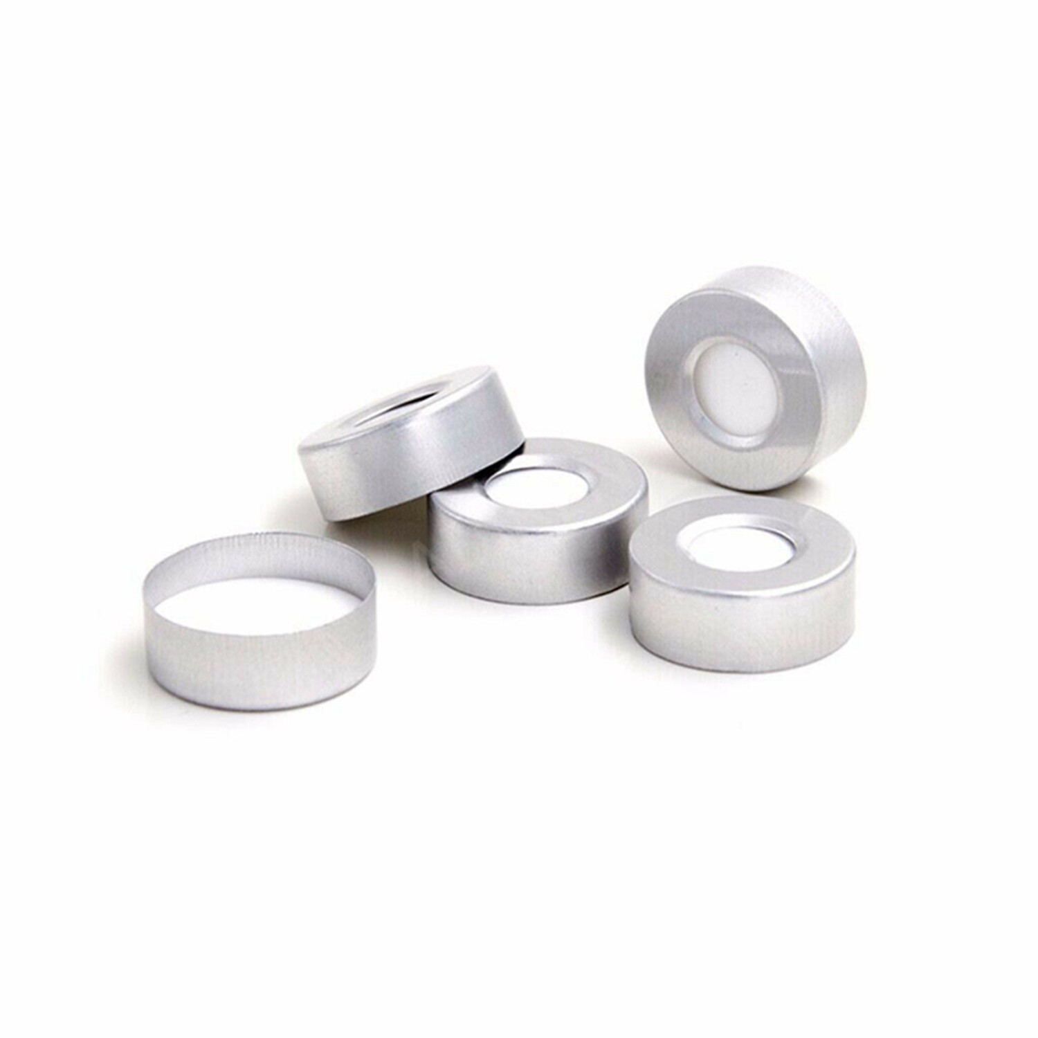 4000PCS 10ml Sample Vials+Silver Caps Crimp Top Glass Clear Headspace Bottles US