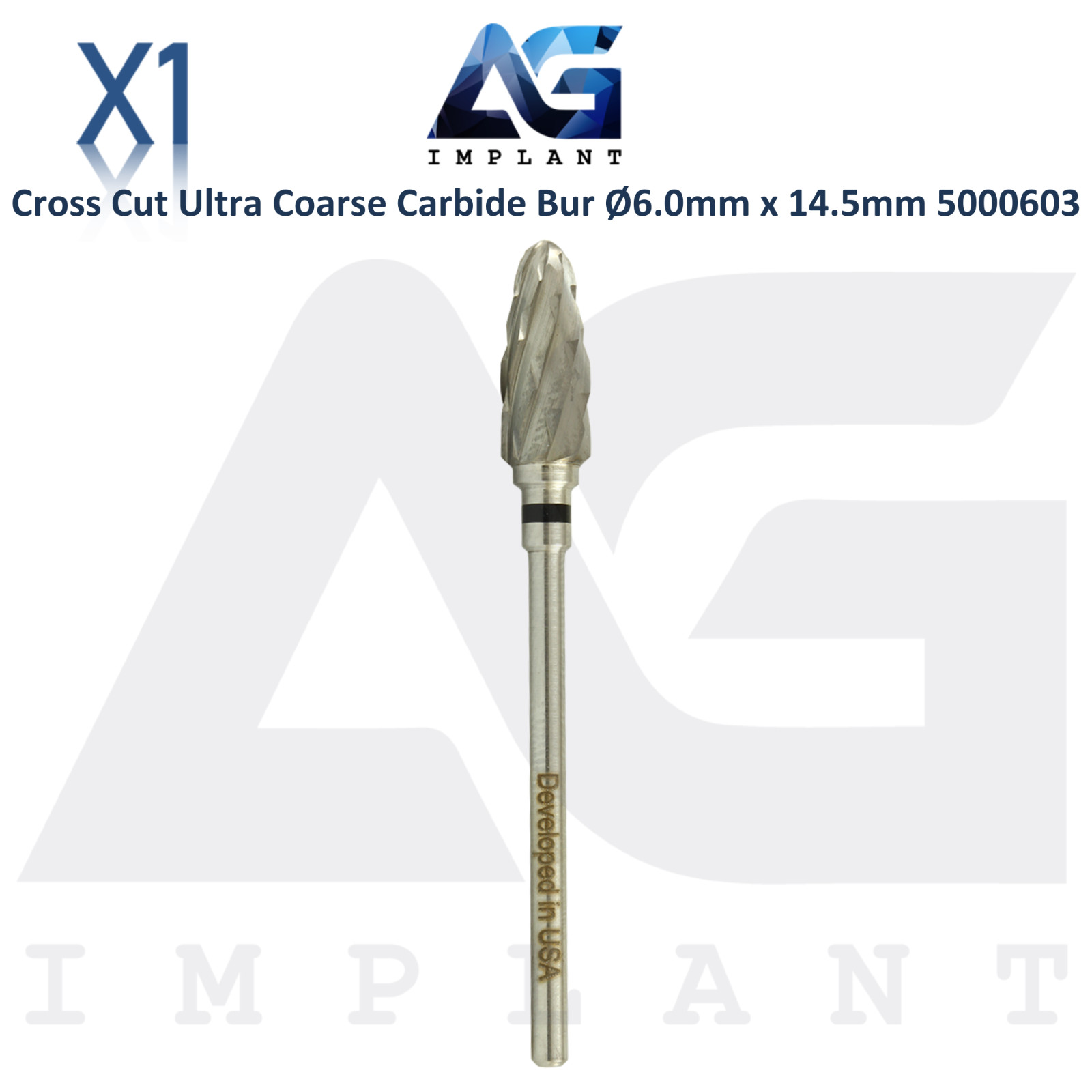 Dental Wilson Cross Cut Cone Ultra Coarse Bur Ø6.0×14.5mm Carbide Tool 5000603