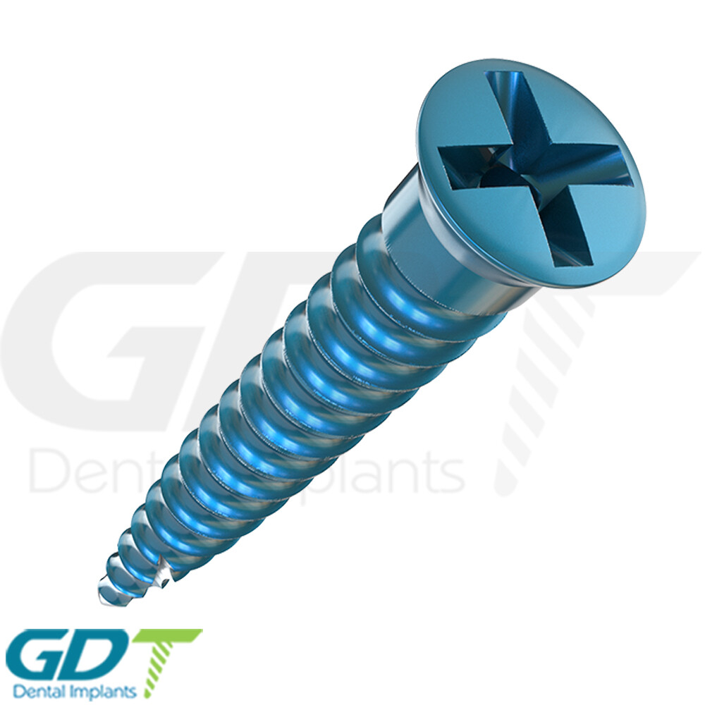 10 Self Drilling GBR Bon Screw Ø1.4mm, 10.0mm Membrane Fixation Dental Im plant