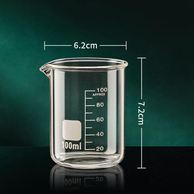 Heat-resistant Borosilicate Glass Measuring Cup with Clear Scale Marks