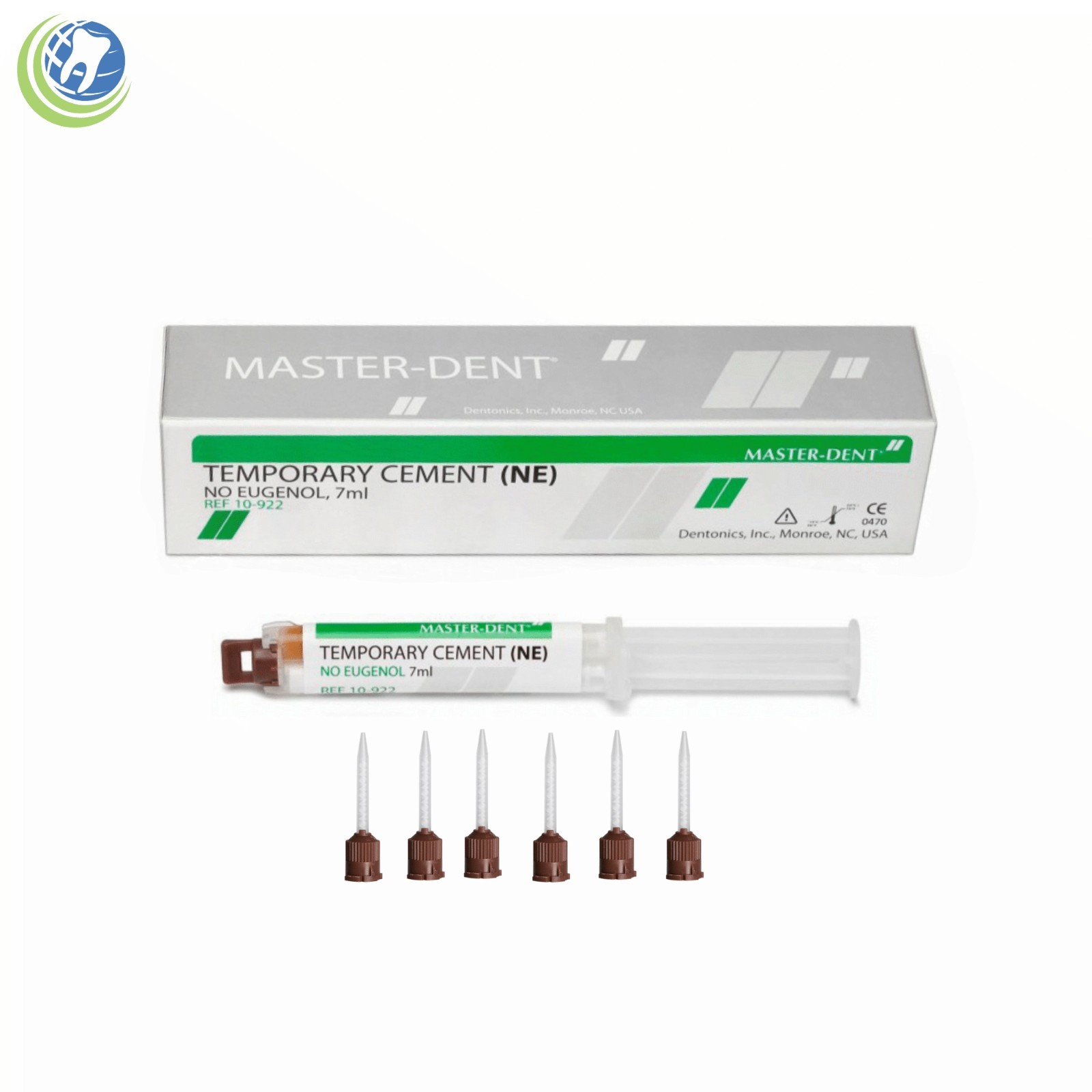 New Dental Temporary Cement Non-Eugenol (NE) Dual Syringe 7 ml