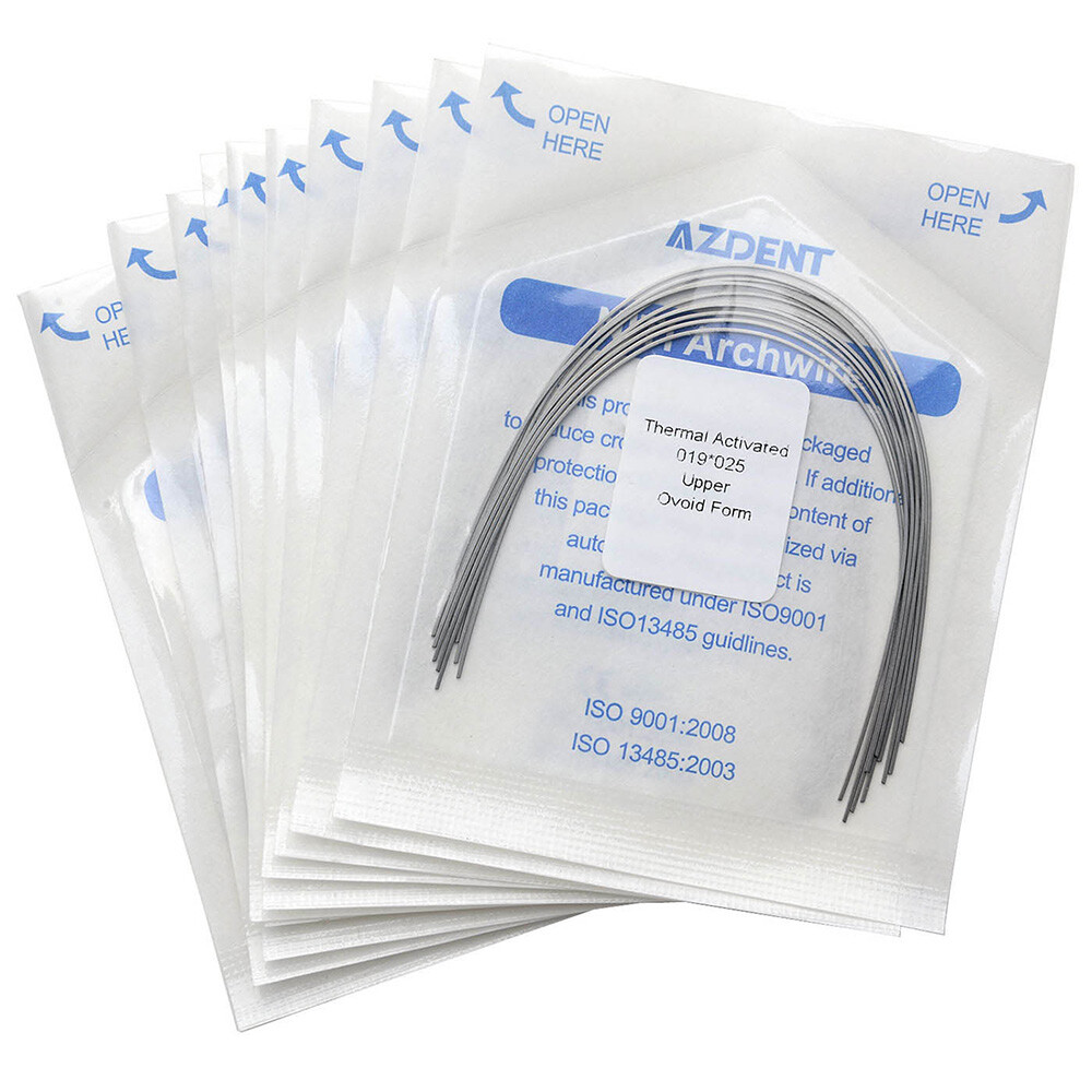 Alambre de Arco Rectangular Niti Activado Térmicamente para Ortodoncia Dental To
