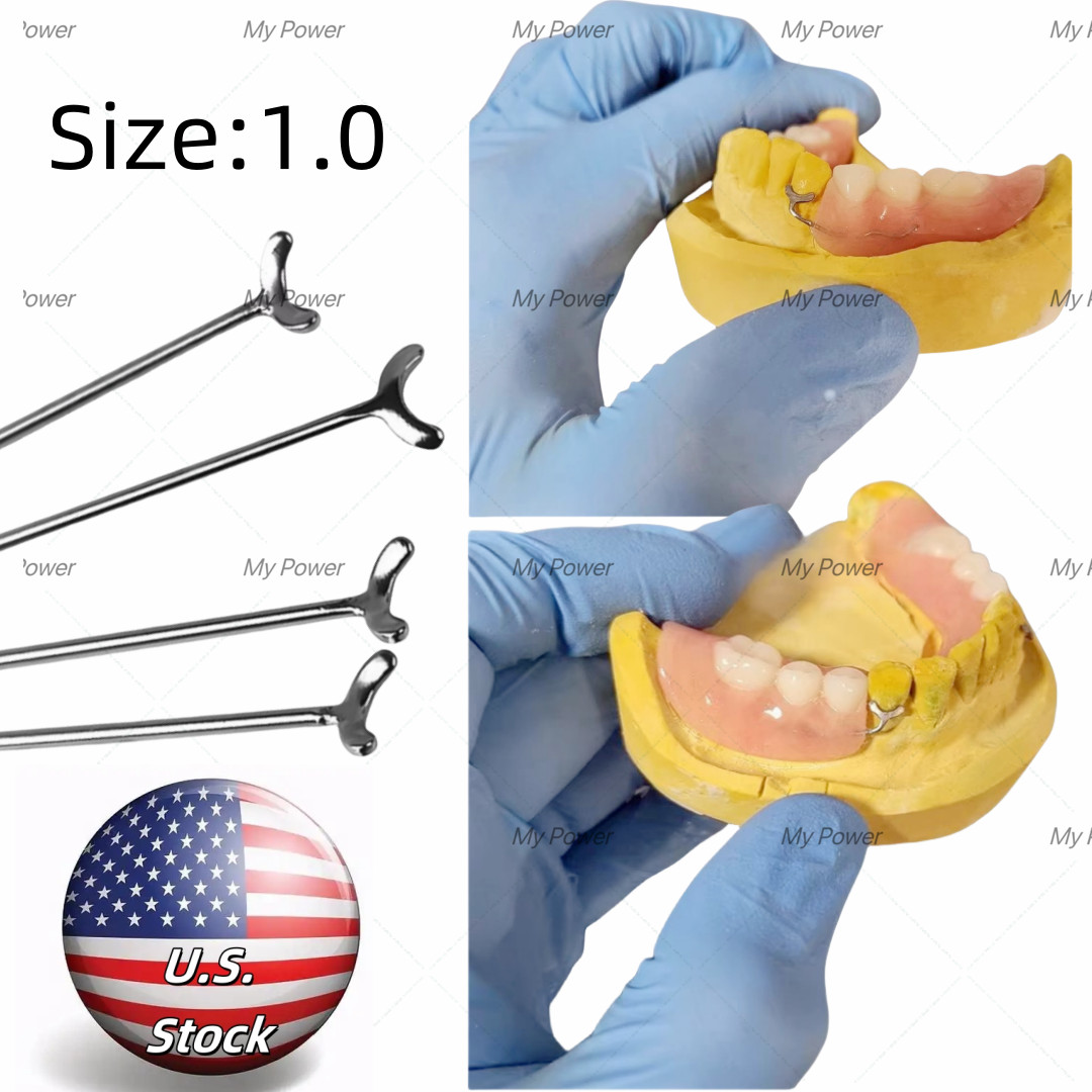 20Pcs Dental Ball Retainer J Clasp Oblique Clasps Bars 1.0mm Y-Type Scheu Style