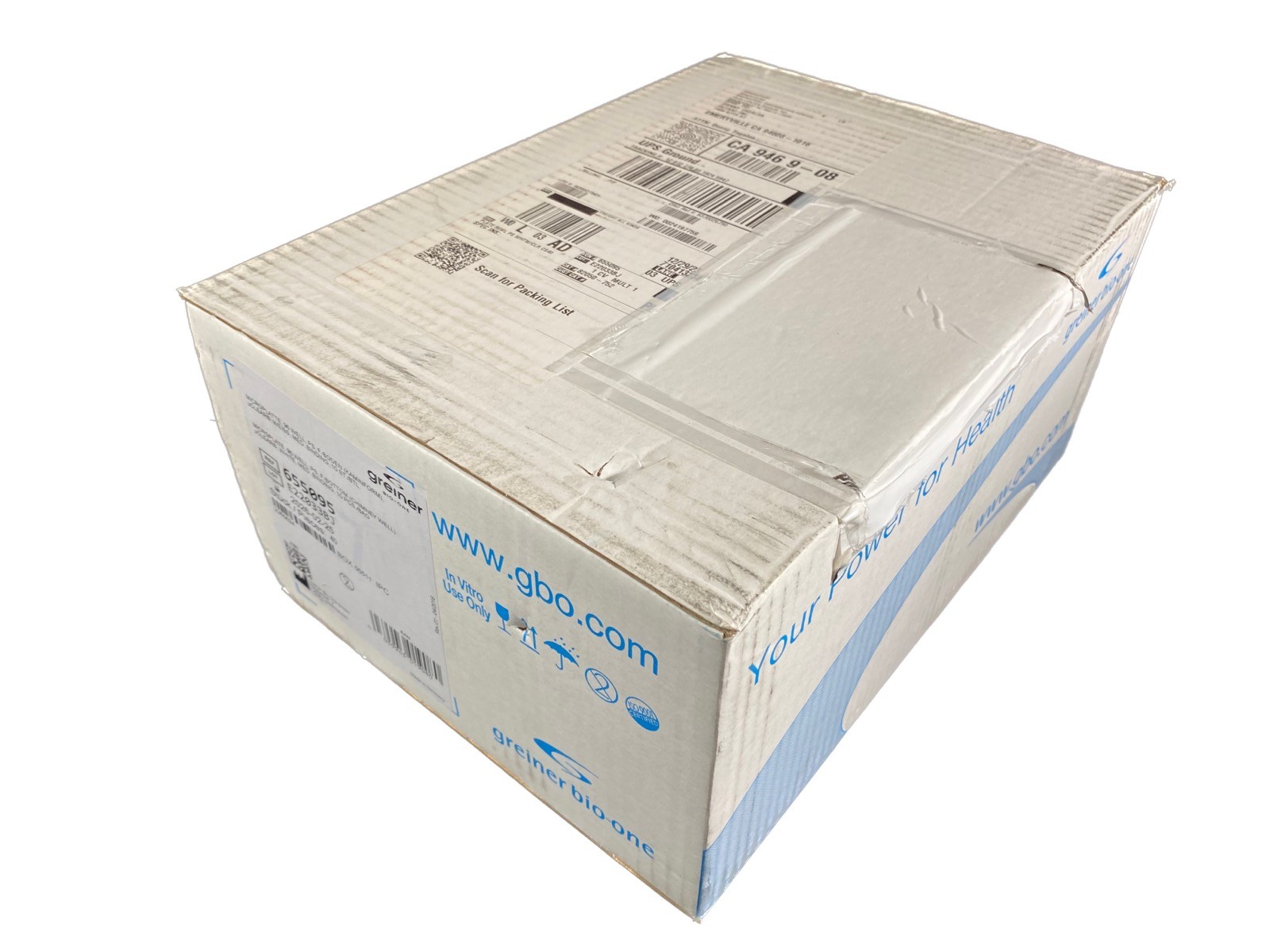 GREINER BIO-ONE 96-Well Microplates PS F-Bottom uCLEAR F-Bottom 655095 (40/cs)