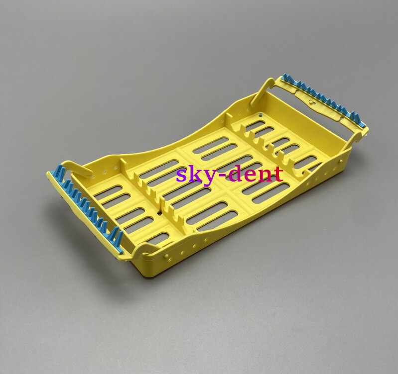 Plastic Dental Autoclave Sterilization Cassette Rack Box Tray For 5 Instruments