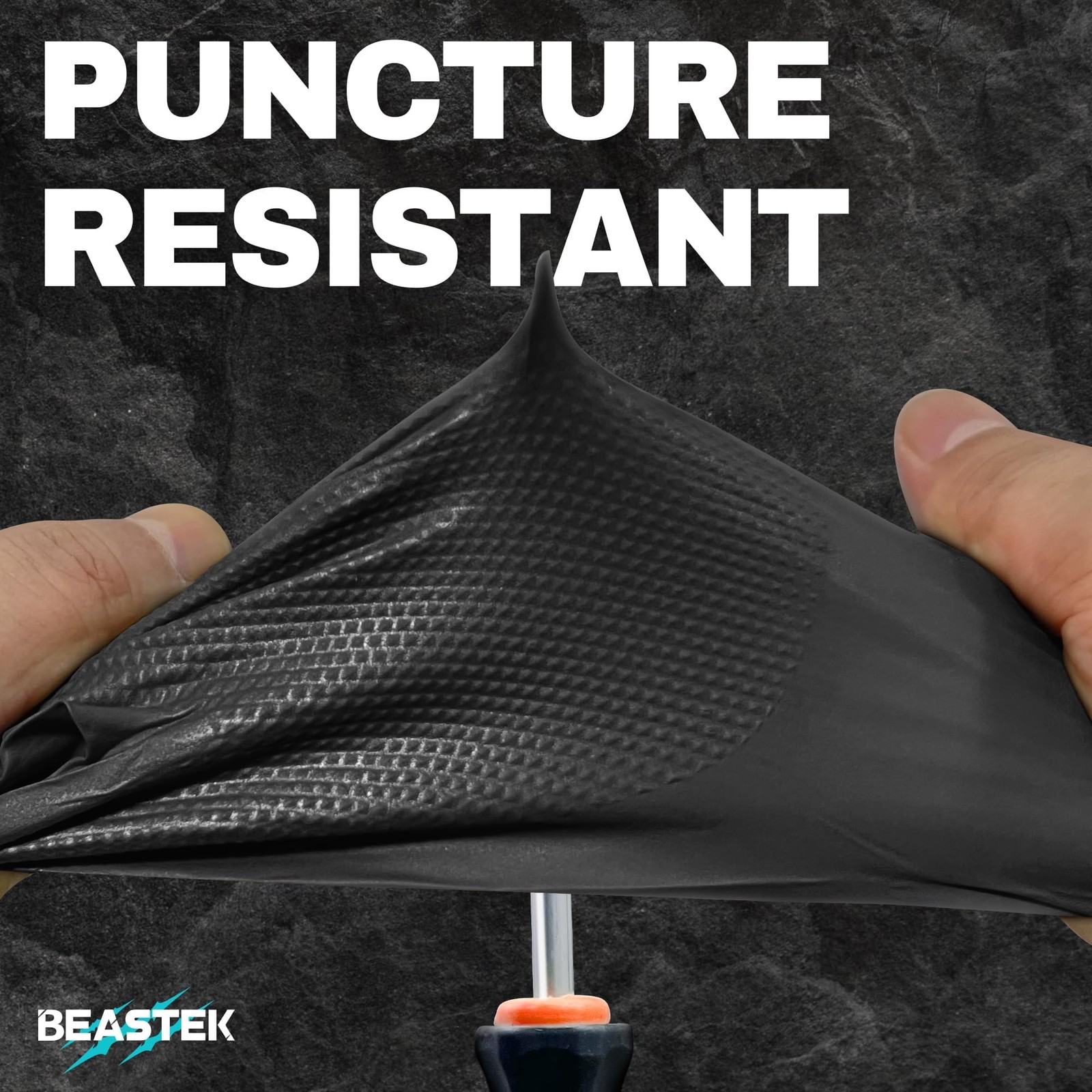Beastek Nitrile Disposable Gloves, 8Mil Latex & Powder Free Chemical Resistan…