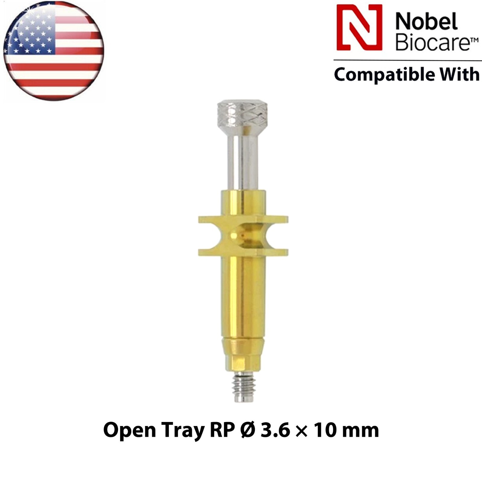 US Dental Impression Transfer Coping Open Close Tray RP/NP Lab Analog Fits Nobel