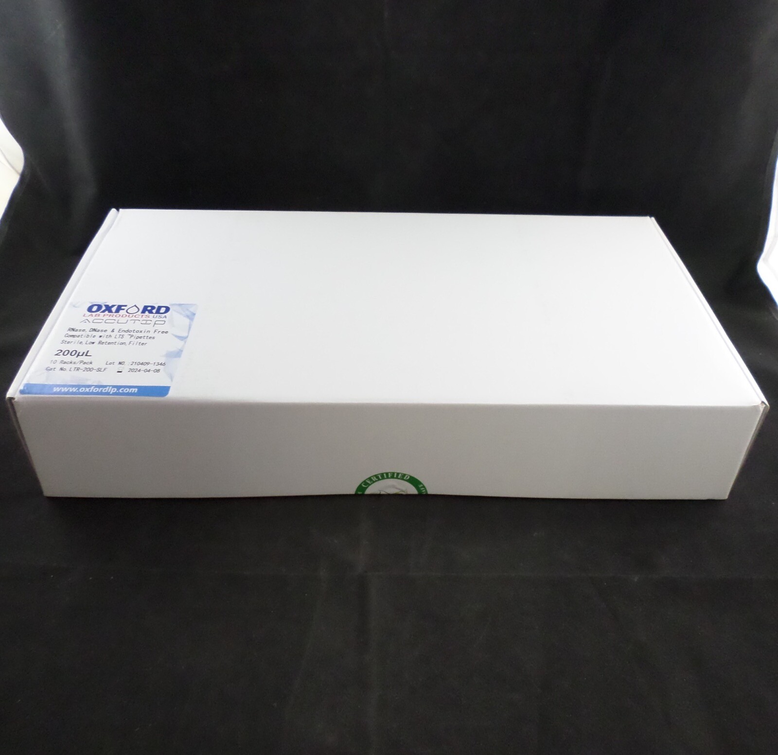 OXFORD LAB Plastic 200µL LTS Compatible Sterile Pipette Filter Tips 4800CS