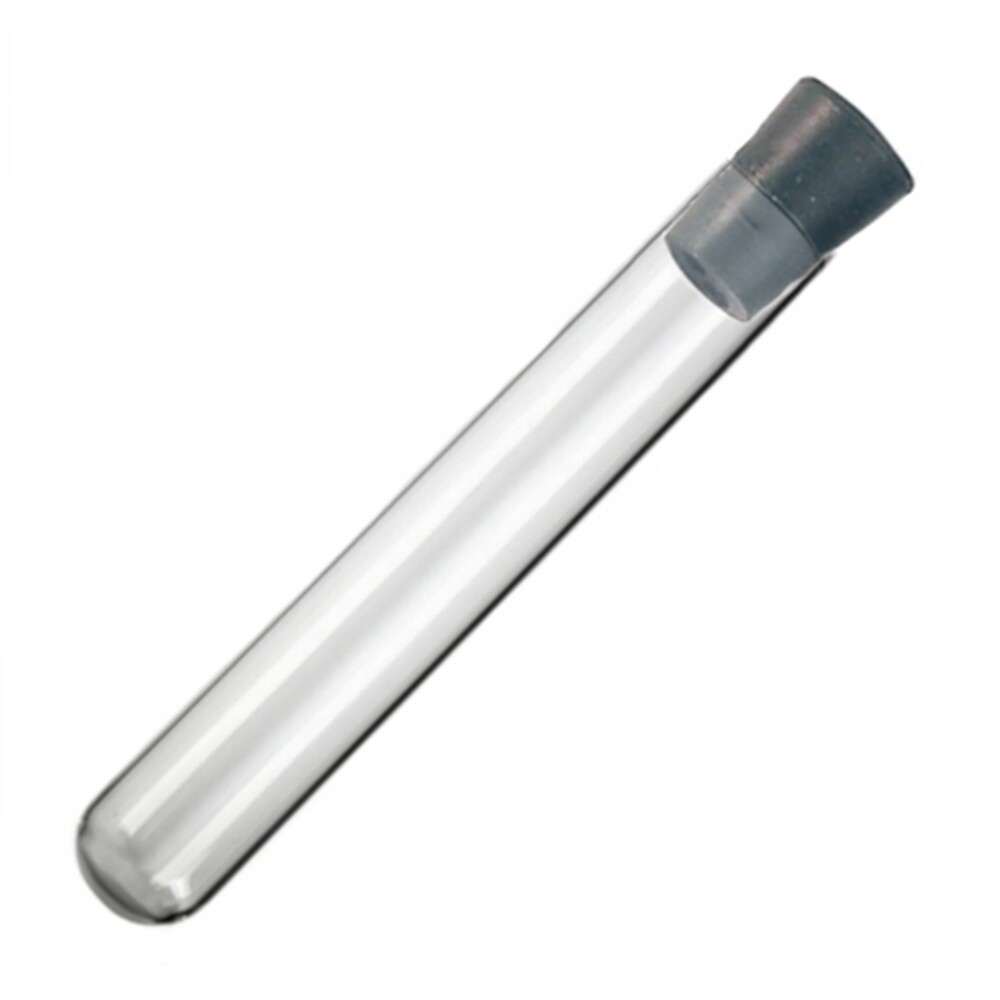 12x75mm Glass Tubes with Rubber Stoppers (Case of 3000)