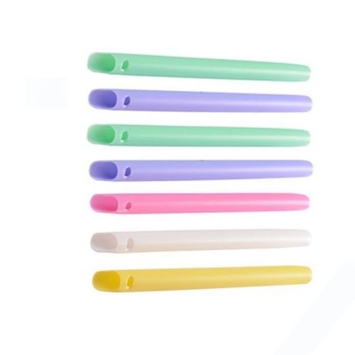 100 Pcs/Bag Dental Vented Colorful Evacuation Tool Plastic Suction Tips