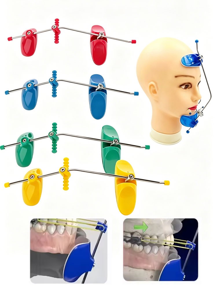 Dental Adjustable Orthodontic Reverse Pull Headgear Facemask