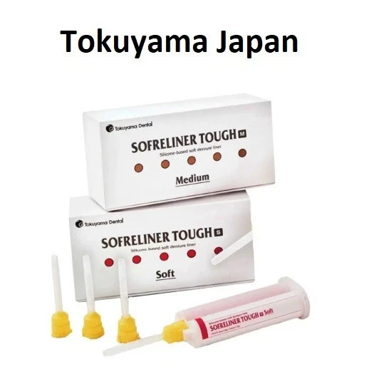Dental SOFRELINER TOUGH Chairside Soft Liner Material Complete Set MADE IN JAPAN