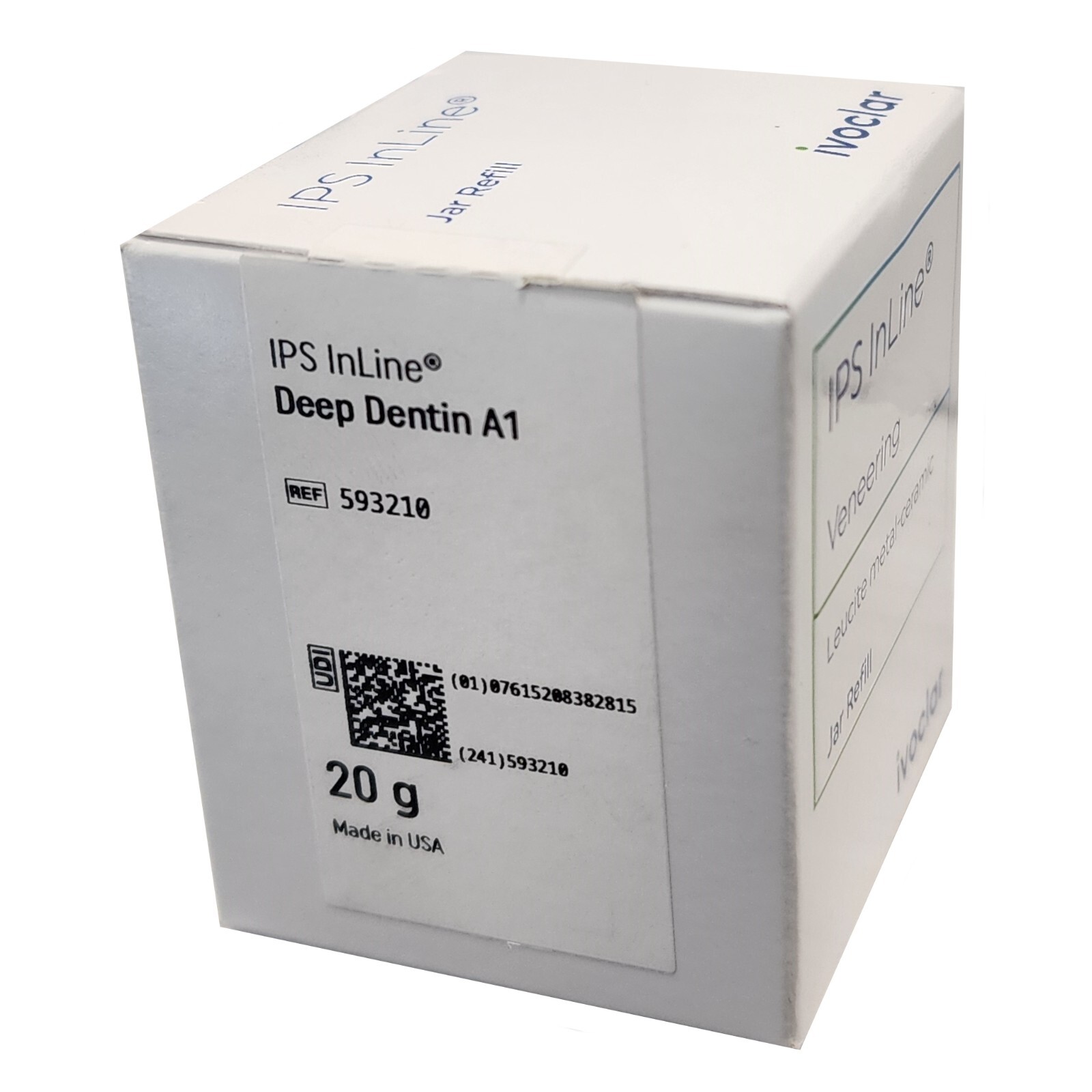 *1-Pack* Ivoclar Vivadent IPS InLine Deep Dentin A-D 20 Grams A1 Refill 593210