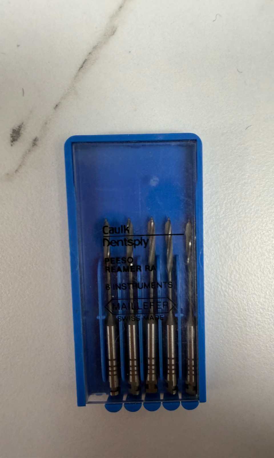 Caulk Dentsply Maillefer Peeso Reamer RA Size #1-6 Assorted – Set of 5