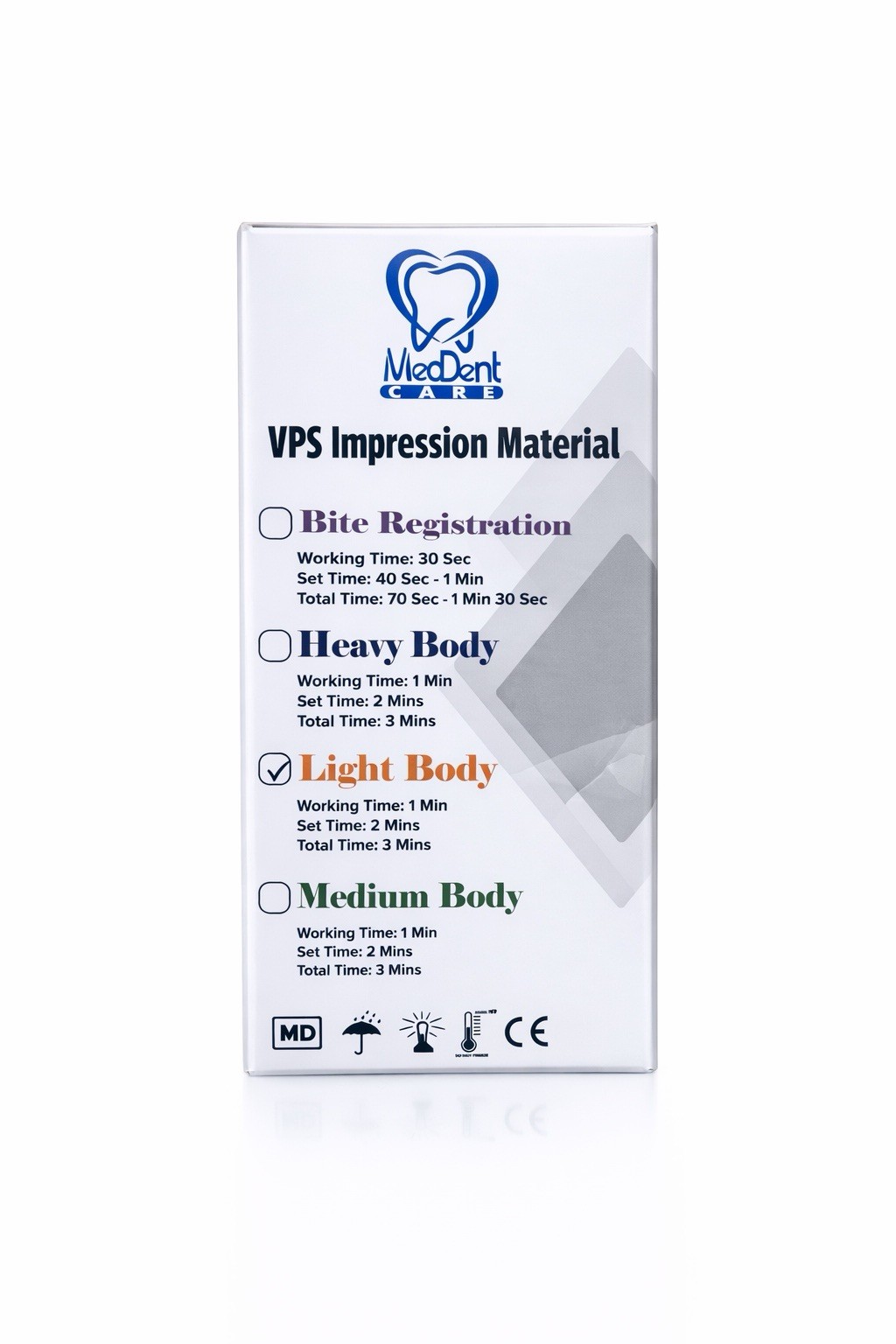 Dental Impression Material Light Body Fast Set VPS 4X50ml Cartridges