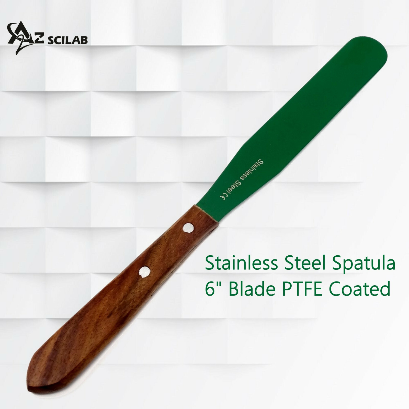 6» PTFE Coated Non-stick Blades, Lab Spatula Ergonomic Handle,Laboratory Tools