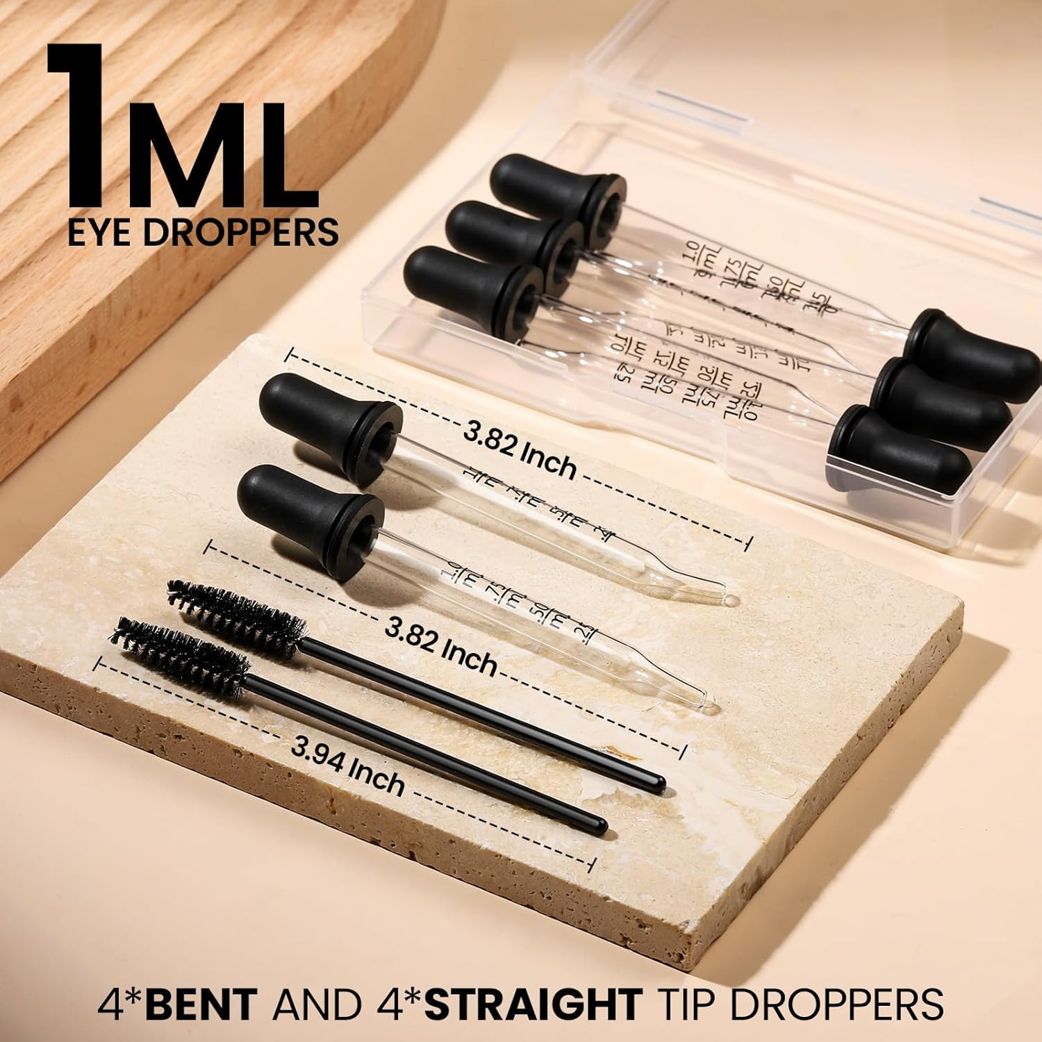 10Pcs Eye Droppers & Pipettes Set for Oils, Crafts, and Measuring