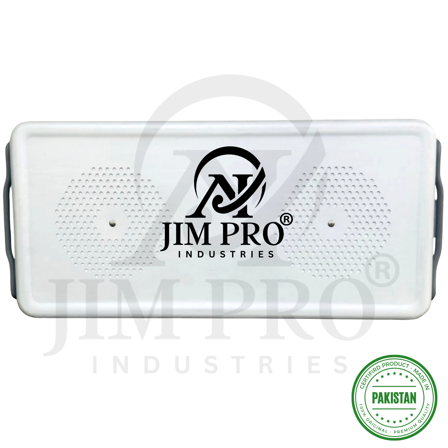 Aluminium Sterilization Container, Bottom & Lid Perforated with 4 filter holders