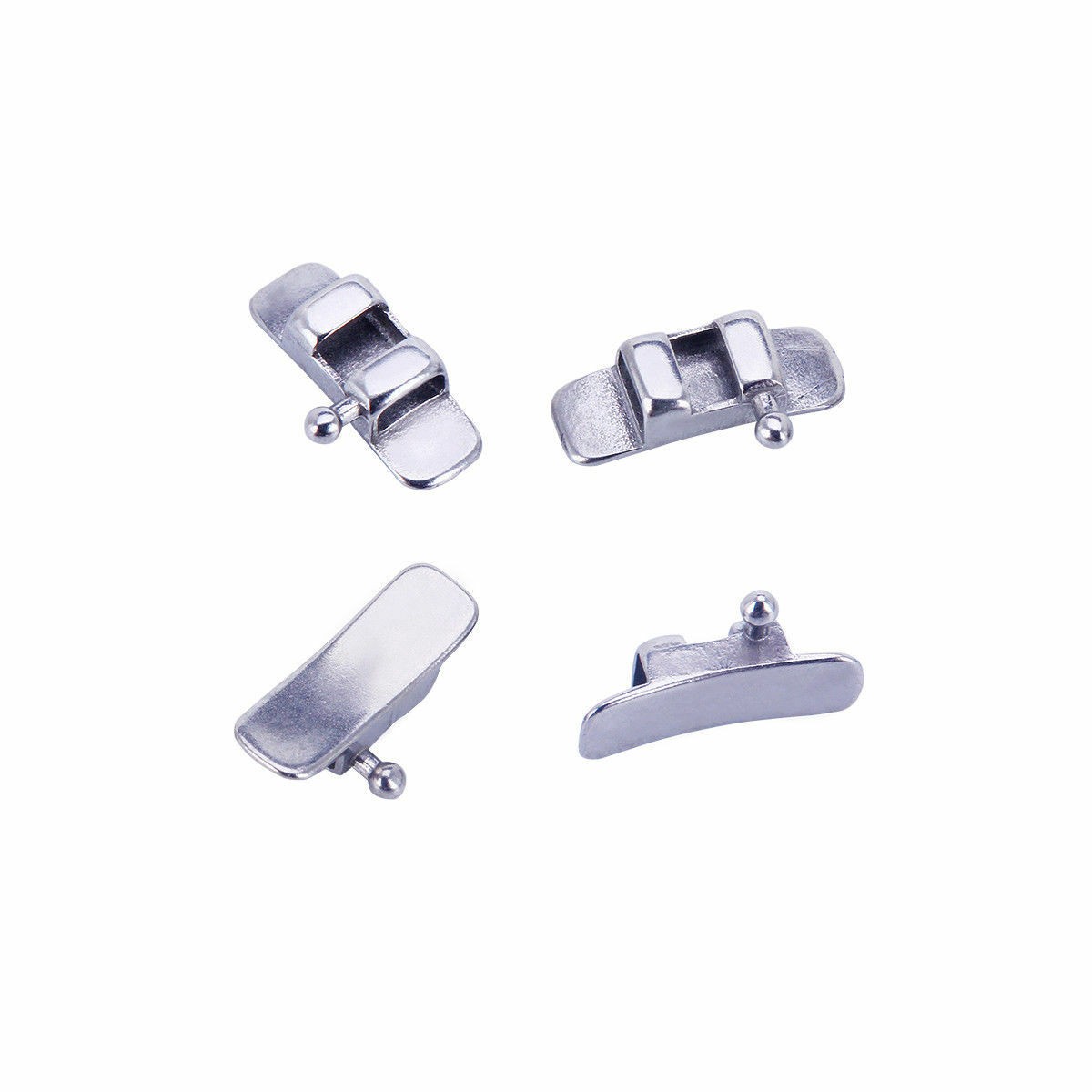 10 Pcs/Pack Dental Ortho Stainless Steel Lingual Sheath Left / Right/ No Hook